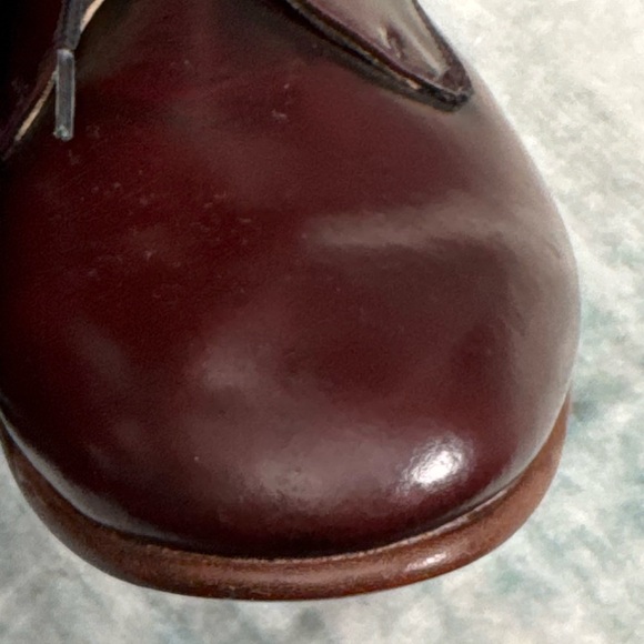 Dieppa Restrepo Burgundy Leather Oxford Shoes Women’s Size 6 Handmade Artisan - Picture 13 of 13